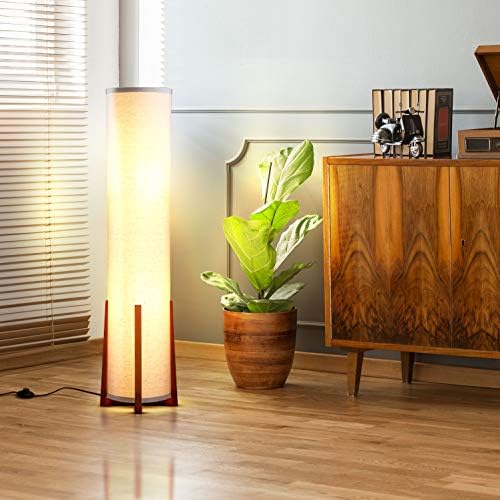 Brightech Parker Floor Lamp 48 Inch Tall with Wood Frame