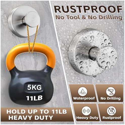 Heavy Duty Suction Cup Hooks for Kitchen Bathroom Shower