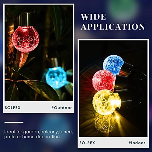 Solpex Hanging Solar Lights Outdoor 8 Pack