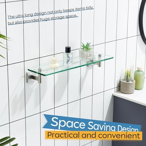KOKOSIRI Floating Shelf Bathroom Wall Mount 20 Inch
