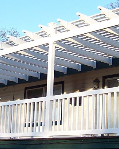 Weatherables Pergola Finial Cap - White Vinyl for 2x6 Posts