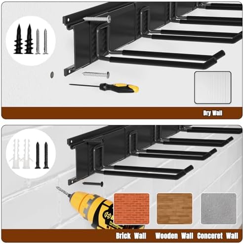 Wallavant Garage Tool Storage Rack 64 Inches 440lb Max Load