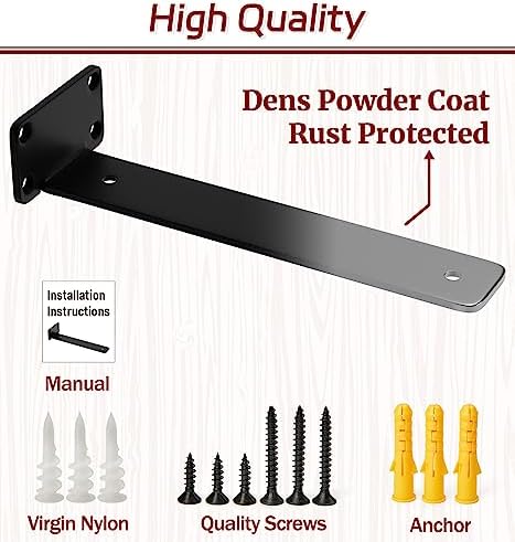 10 Inch Floating Shelf Brackets 12 Pack
