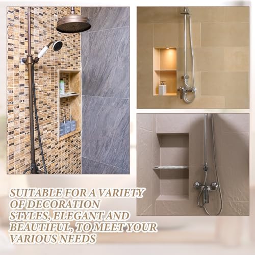 Teenyyou 2 Pcs Bathroom Niche Shelf 316 Stainless Steel