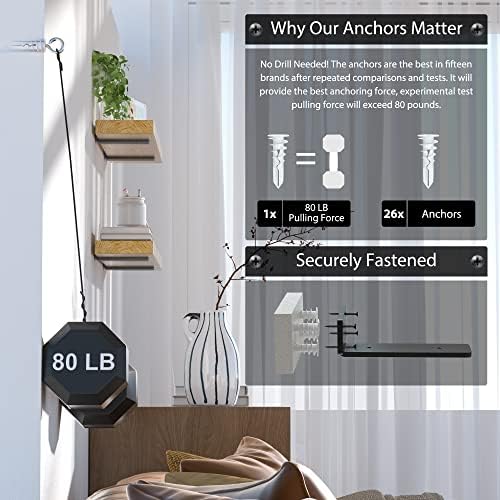 Wildnut 6 Pack Floating Shelf Bracket 6 Inch Heavy Duty