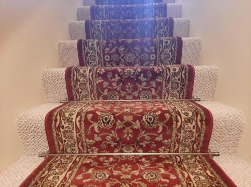 Brass Bee Stair Rods with Piston Finials Antique Brass