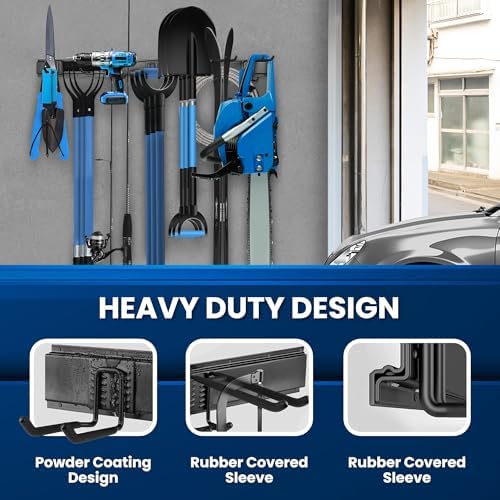 64 Inch All-Metal Garage Tool Wall Mount Organizer