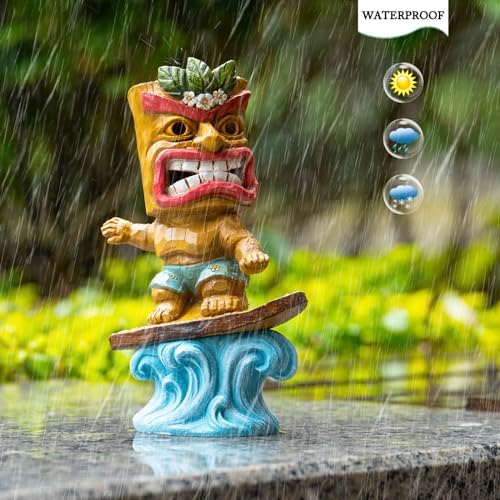 Yiosax Solar Tiki Statue 992 Inch Outdoor Decor