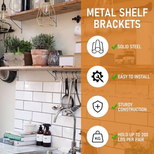 HOME MASTER HARDWARE 10 Pack 10x8 Shelf Brackets