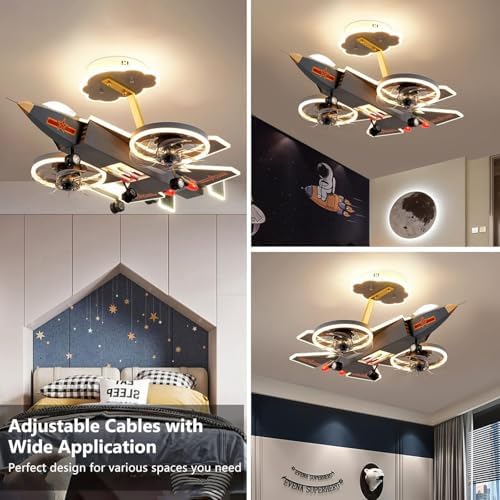 342 Inch Helicopter Ceiling Fan with Light