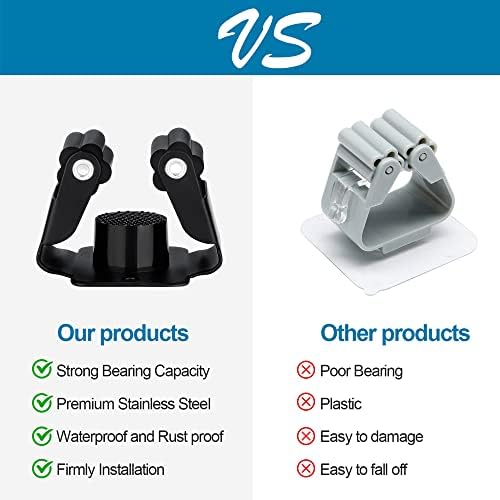 12PCS Heavy Duty Broom Mop Holder Rack