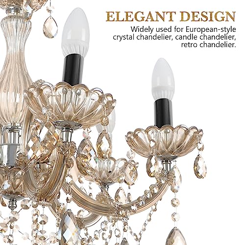 ULTECHNOVO 3 Inch Metal Chandelier Socket Covers 6 Pcs