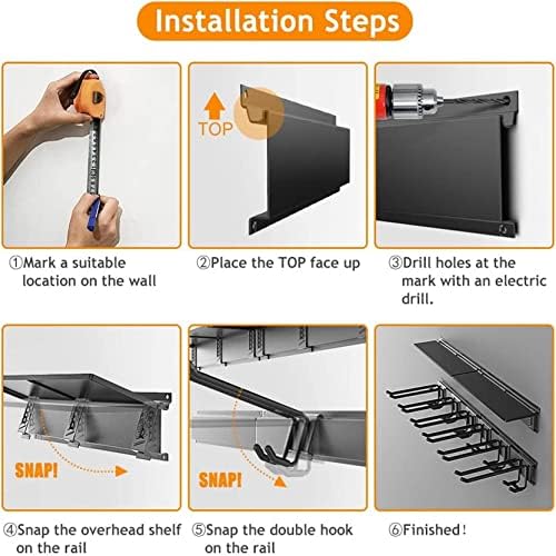 TORACK 48 Inch Heavy Duty Steel Storage Racks 6-Pack