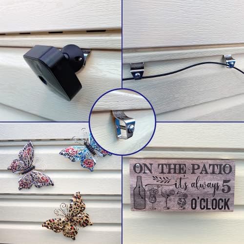 NACETURE Vinyl Siding Hooks for Decor and Camera Mount