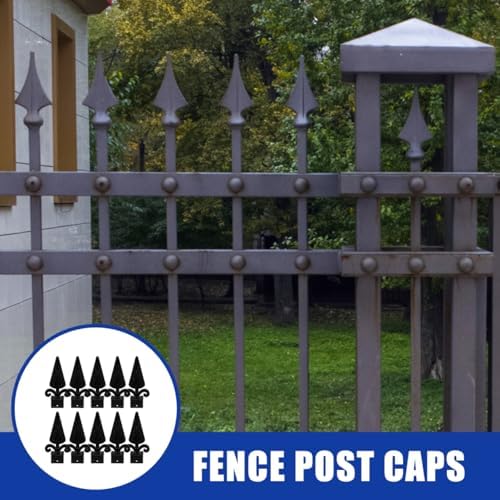 BESPORTBLE Fence Finials 10pcs Gothic Plastic Post Caps
