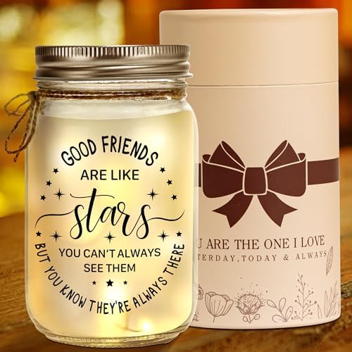 Kenon Personalized Mason Jar Night Light for Friends