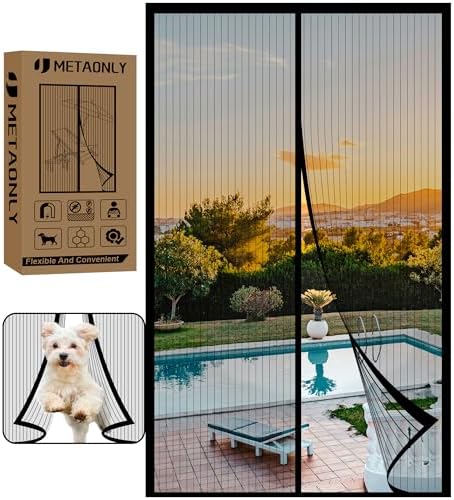 Magnetic Screen Door Mesh 36x83 Inch Bug Proof