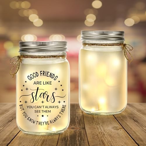 Kenon Personalized Mason Jar Night Light for Friends