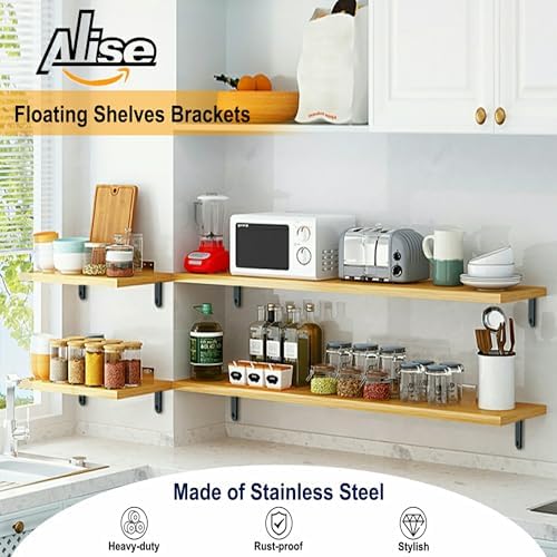Alise 4 PCS Heavy Duty L Brackets for Shelves