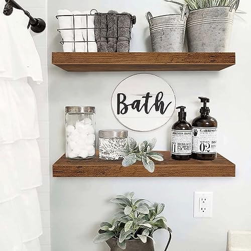 QEEIG Floating Shelves Wall Shelf 24 Inch Set