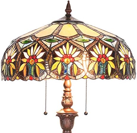 Capulina Tiffany Floor Lamp 2-Light Sunflower Style
