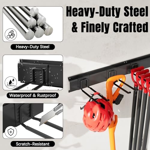 Wallavant Garage Tool Storage Rack 64 Inches 440lb Max Load