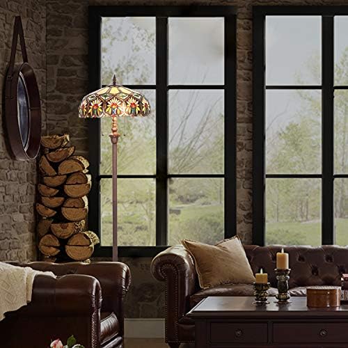 Capulina Tiffany Floor Lamp 2-Light Sunflower Style