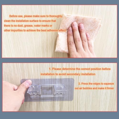 12 Piece Large Adhesive Shelf Bracket Double Row Thickened Reinforced Design