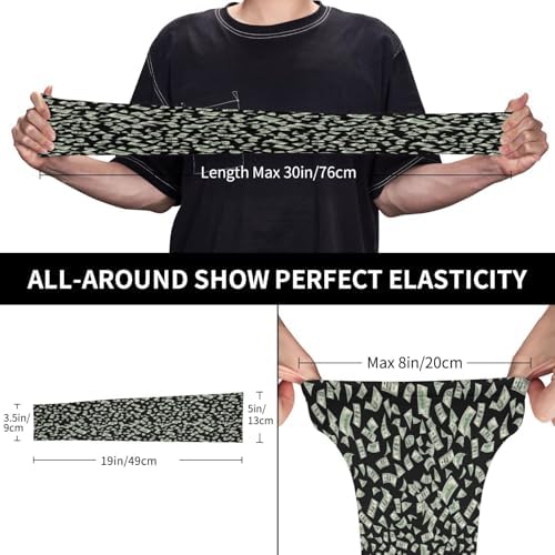 Unisex Quick Dry Sun Protection Cooling Arm Sleeves for Hiking and Fishing