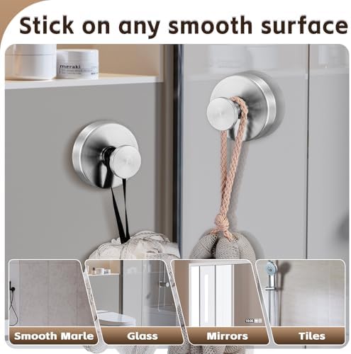 Heavy Duty Suction Cup Hooks for Kitchen Bathroom Shower