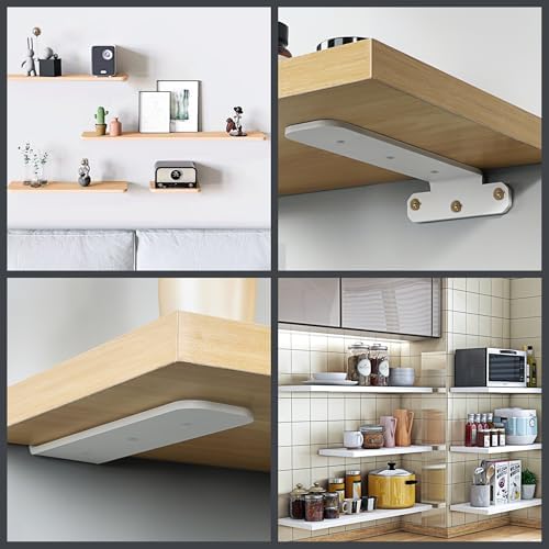 Alise 4 Pc Heavy Duty Floating Shelf Brackets