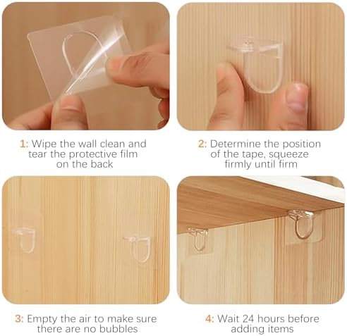CoguZed 20 Pcs Adhesive Shelf Brackets