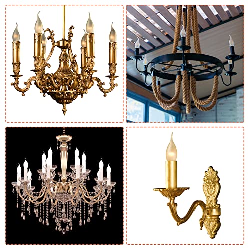 MECCANIXITY Candle Socket Covers 31 Inch Gold Bronze 3 Pcs