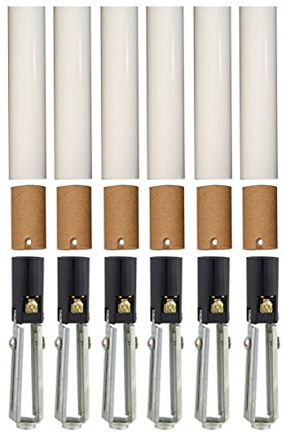 Creative Hobbies Chandelier Socket Kit with Adjustable Height and Candle Covers