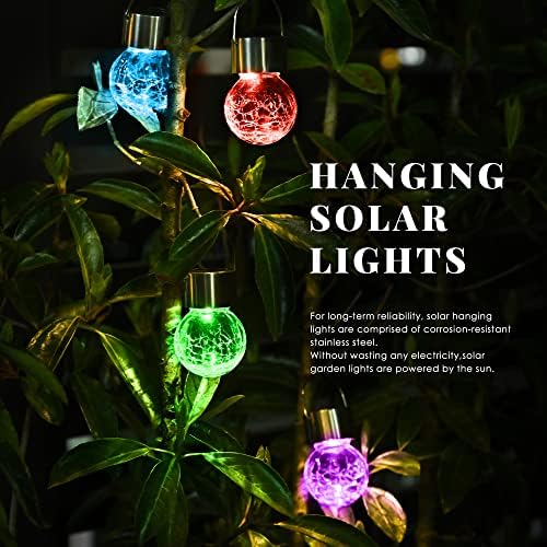 Solpex Hanging Solar Lights Outdoor 8 Pack