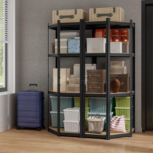 Tangkula 4-Tier Corner Shelving Unit 1600 LBS Heavy Duty