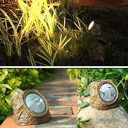 EiGreen Solar Garden Rock Lights 2 Pack