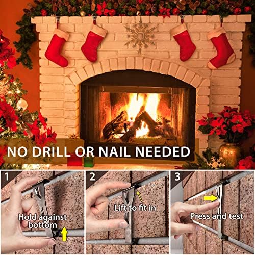 Heavy Duty Brick Wall Hooks 24 Pack No Drill Hanging
