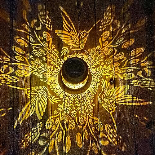 Hummingbird Solar Lanterns Outdoor Waterproof Hanging LED Decor