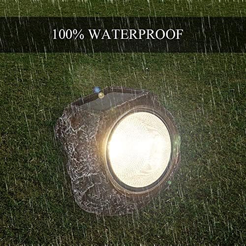 EiGreen Solar Garden Rock Lights 2 Pack
