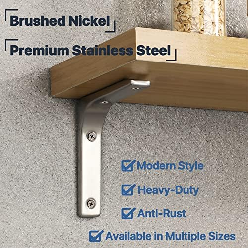 SAYAYO 4 Inch x 4 Inch Heavy Duty Floating Shelf Bracket