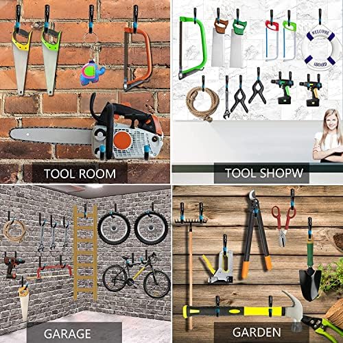 12 Pack Garage Storage J Hooks Heavy Duty Wall Mount